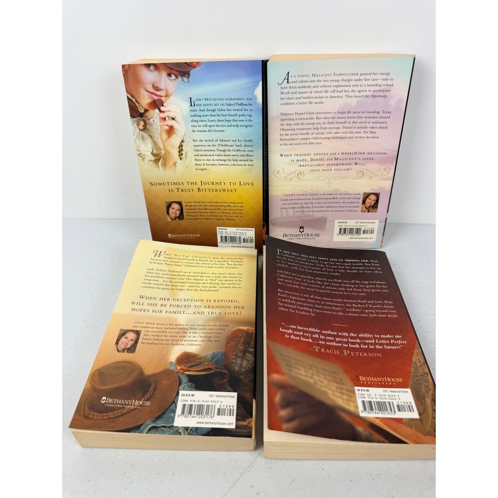 Cathy Marie Hake Historical Romance Novels Book Lot of 4 Paperback Books - Picture 3 of 5